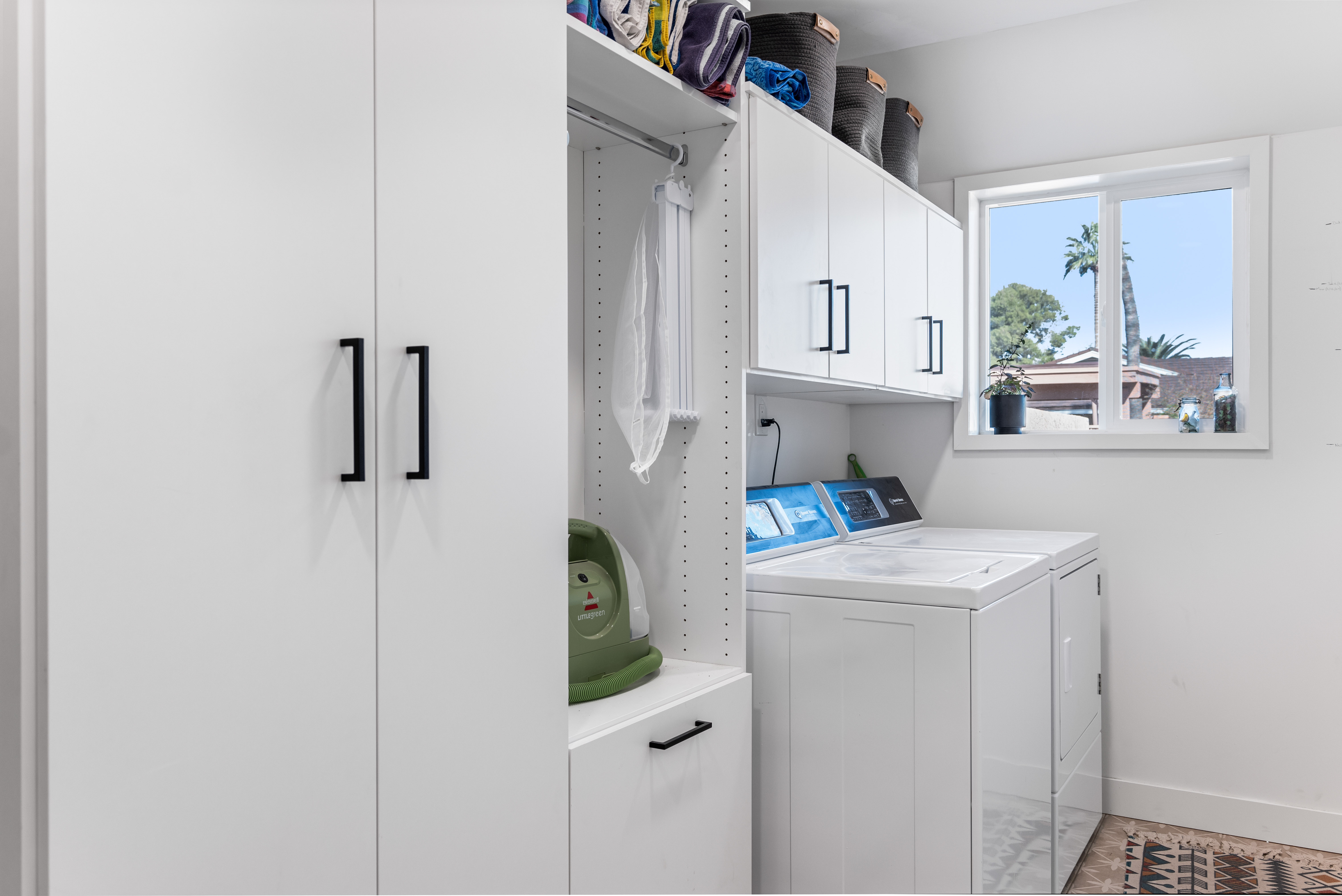 Complete laundry room transformation with premium finishes