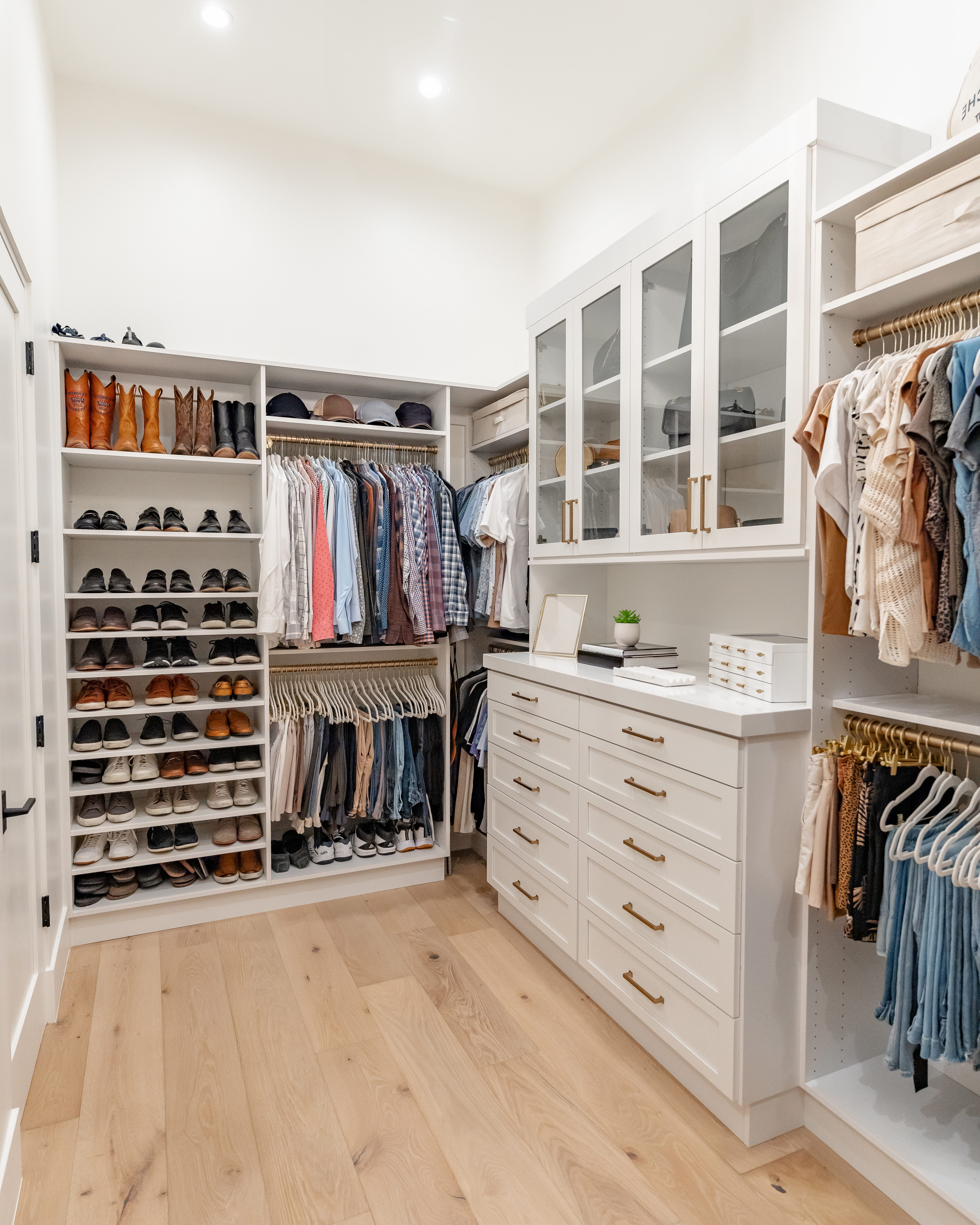 Custom walk-in closet in Phoenix home
